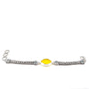 Textured Yellow Sea Glass on the Marco Adjustable Bracelet - Ocean Soul