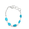 Turquoise Sea Glass Serenity Bracelet - Ocean Soul