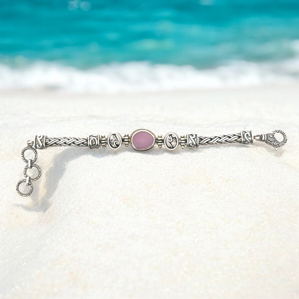 Ultra Rare Neo Sea Glass Super Romano Bracelet - Ocean Soul