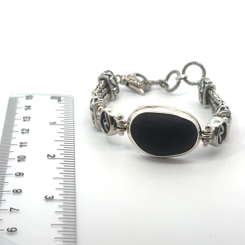 Ultra Rare Pirates Glass Triple Tiger Tail Bracelet - Ocean Soul
