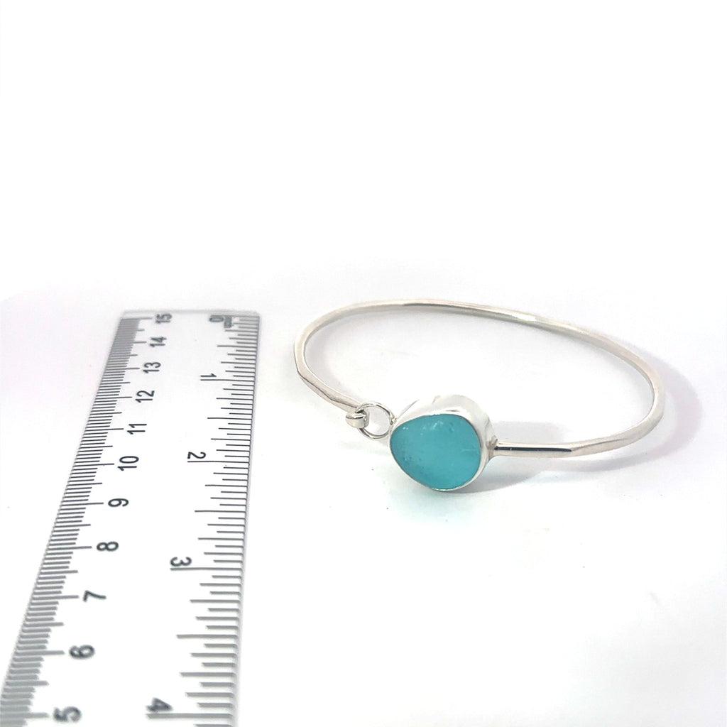Ultra Rare Sea Glass Hammered Hook Bracelets - Ocean Soul