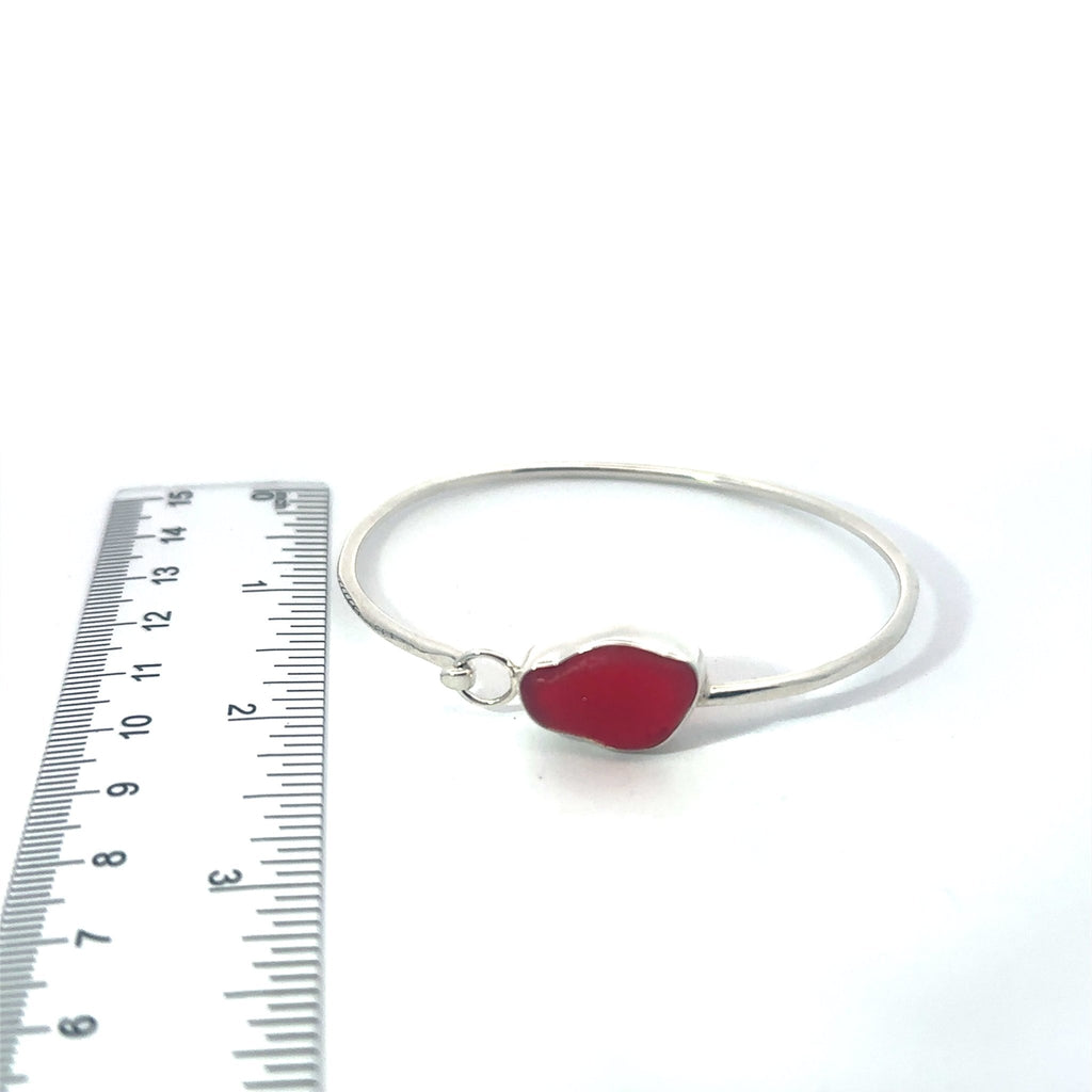 Ultra Rare Sea Glass Hammered Hook Bracelets - Ocean Soul