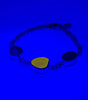 Vibrant UV Seaglass Infinity Bracelet - Ocean Soul