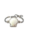 White Scallop Thin Romano Bracelet - Ocean Soul