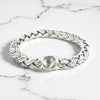 White Topaz Lux Braided Bracelet - Ocean Soul