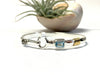 4mm Gemstone Hook Bracelet (Gold Trim) - Ocean Soul