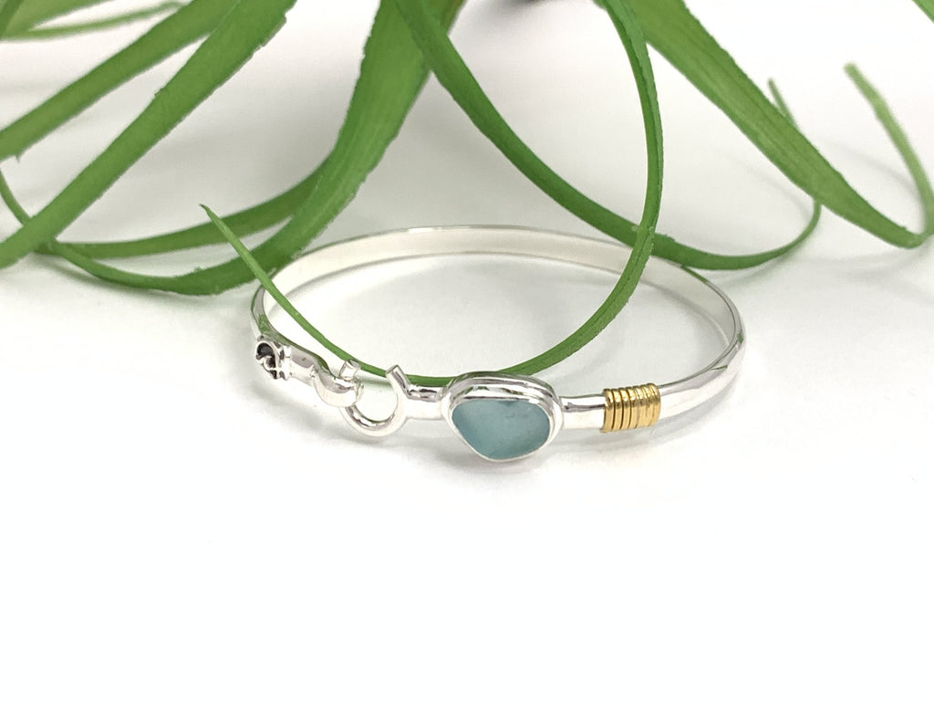 4mm Seafoam Hook Bracelet - Ocean Soul