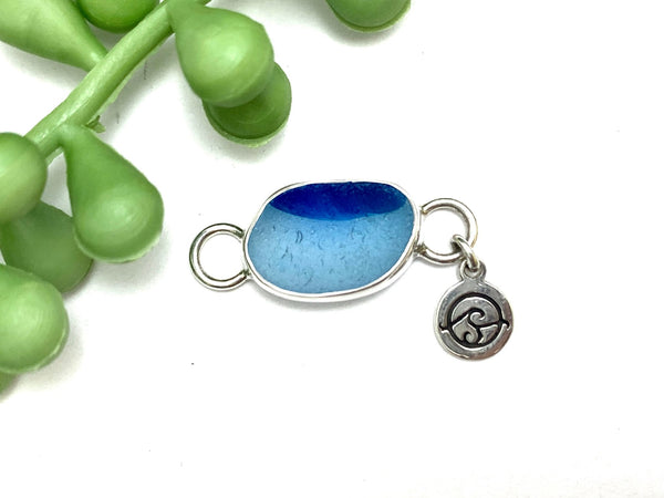 Amazing Electric Blue Multi Sea Glass Soul Center - Ocean Soul