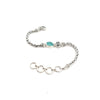 Aqua Sea Glass on the Dainty Adjustable Bracelet - Ocean Soul