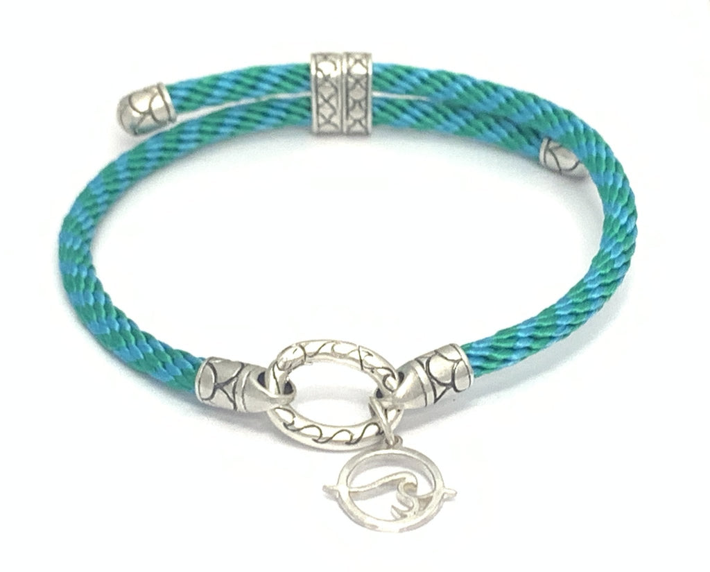 Aqua/Green Porthole Bracelet - Ocean Soul