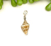 Baby Beige and White Florida Fighting Conch Charm - Ocean Soul