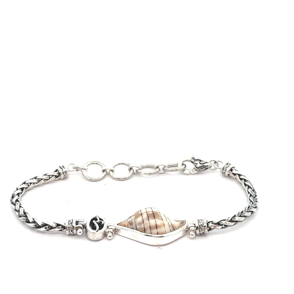 Banded Tulip on the Dainty Adjustable Bracelet - Ocean Soul