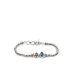 Blue Multi Sea Glass on the Dainty Adjustable Bracelet - Ocean Soul