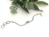 Caribbean Blue Heart on Romano Chain - Ocean Soul