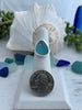 Caribbean Blue Multi Sea Glass Statement Ring - Size 6 - Ocean Soul