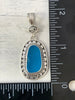 Caribbean Blue Sea Glass Bali Dot Pendant - Ocean Soul