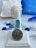 Caribbean Blue Sea Glass Statement Ring - Size 9 - Ocean Soul