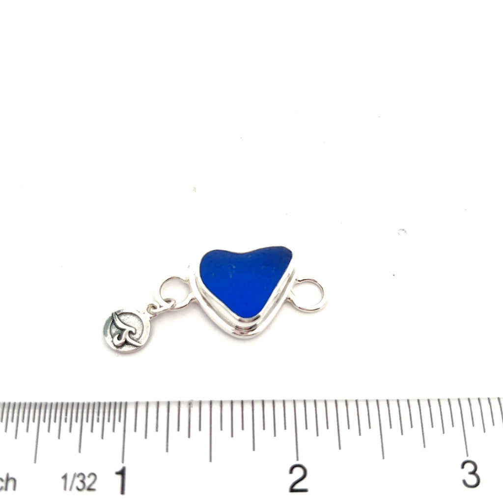 Cobalt Heart Sea Glass Soul Center - Ocean Soul