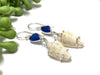 Cobalt Sea Glass and Dusky Earrings - Ocean Soul
