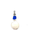 Cobalt Sea Glass and Lucine Pendant - Ocean Soul