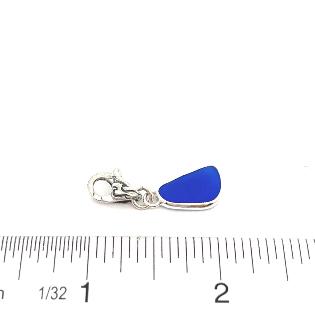 Cobalt Sea Glass Charm - Ocean Soul