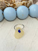 Cobalt Sea Glass Stacker Rings - Size 5 - Ocean Soul
