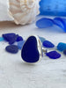Cobalt Sea Glass Statement Ring - Ocean Soul