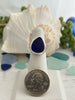 Cobalt Sea Glass Statement Ring - Size 5 - Ocean Soul