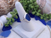 Cobalt Sea Glass Statement Ring - Size 9 - Ocean Soul