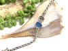 Electric Cornflower Sea Glass Adjustable Dainty Chain Braclet - Ocean Soul