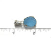 Frosted Ice Blue Prong Set Pendant - Ocean Soul