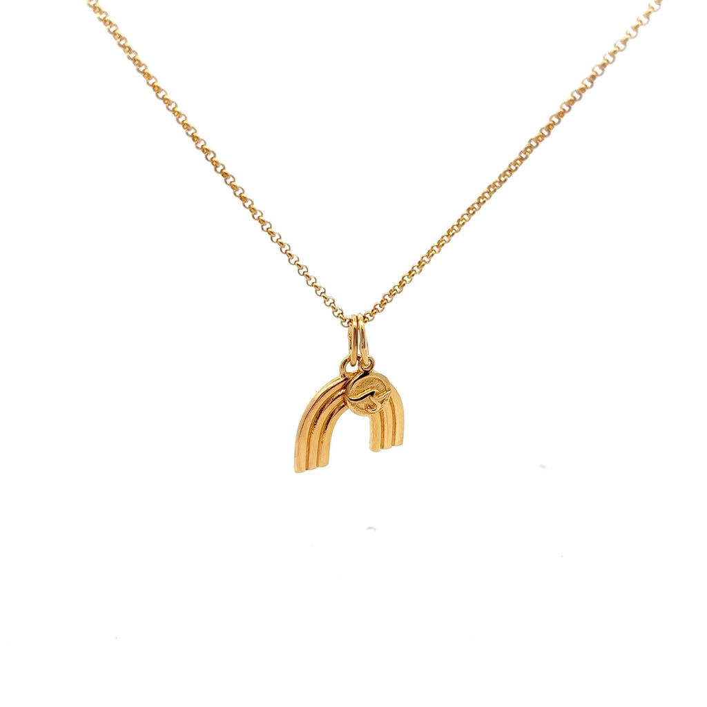 Gold Vermeil Rainbow Necklace - Ocean Soul