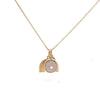 Gold Vermeil Rainbow Necklace with Puka Shell - Ocean Soul