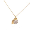 Gold Vermeil Rainbow Necklace with Puka Shell - Ocean Soul