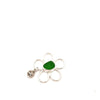 Green Sea Glass Floating Flower Soul Center - Ocean Soul