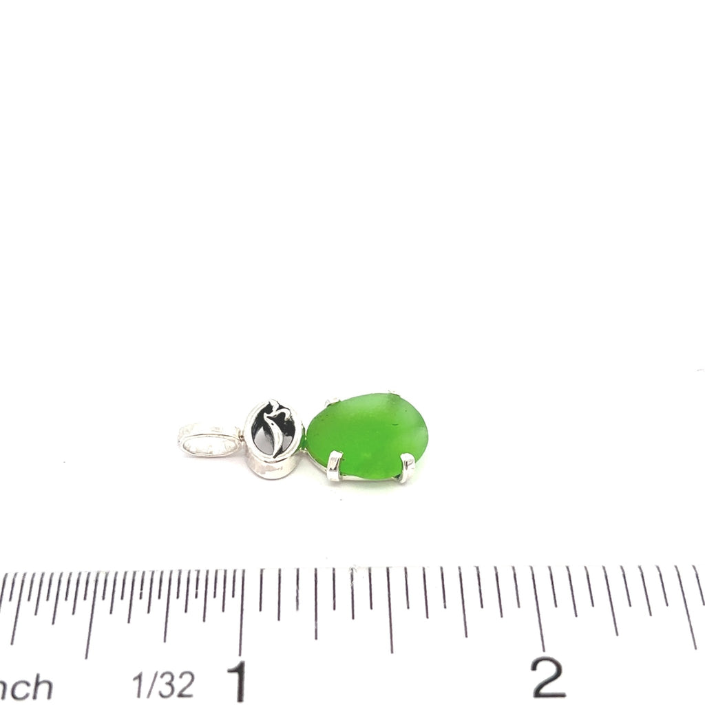 Green Sea Glass Mini Pendant - Ocean Soul