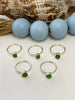 Green Sea Glass Stacker Rings - Size 5 - Ocean Soul