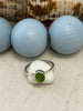Green Sea Glass Stacker Rings - Size 5 - Ocean Soul