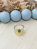 Green Sea Glass Stacker Rings - Size 8 - Ocean Soul