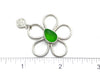 GreenSea Glass Floating Flower Soul Center - Ocean Soul