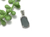 Grey Sea Glass Prong Set Pendant - Ocean Soul