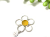 Honey Amber Sea Glass Floating Flower Soul Center - Ocean Soul