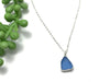 Ice Blue Sea Glass Necklace - Ocean Soul