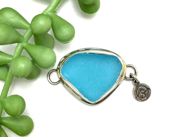 Juicy Caribbean Blue Sea Glass Soul Center - Ocean Soul