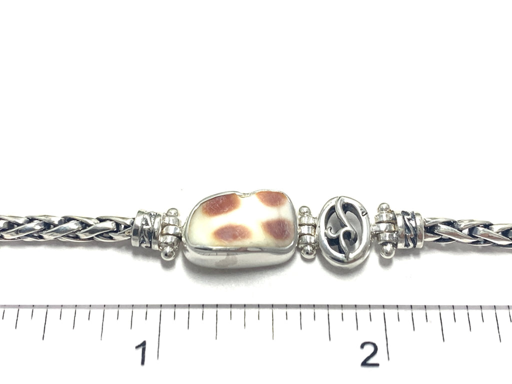 Junonia Piece on Dainty Adjustable Bracelet - Ocean Soul