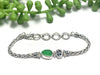 Kelly Green Sea Glass Dainty Adjustable Bracelet - Ocean Soul