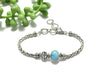 Larimar Dainty Adjustable Chain Bracelet - Ocean Soul