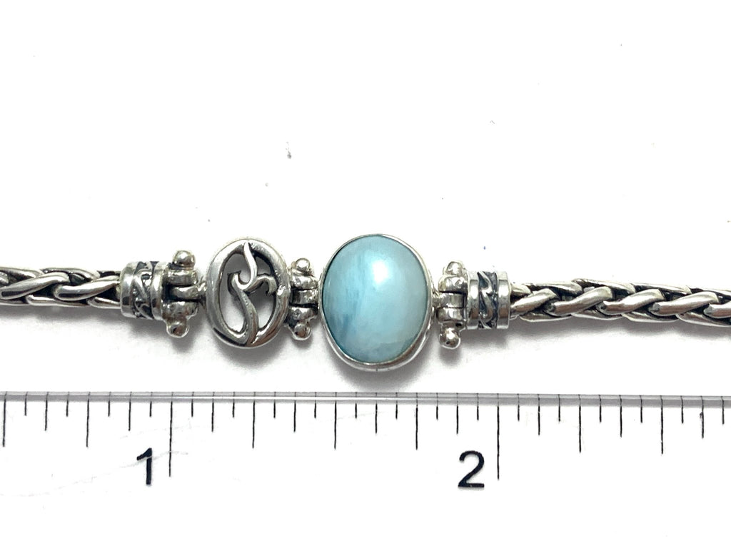 Larimar Dainty Adjustable Chain Bracelet - Ocean Soul