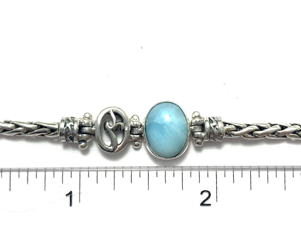 Larimar Dainty Adjustable Chain Bracelet - Ocean Soul