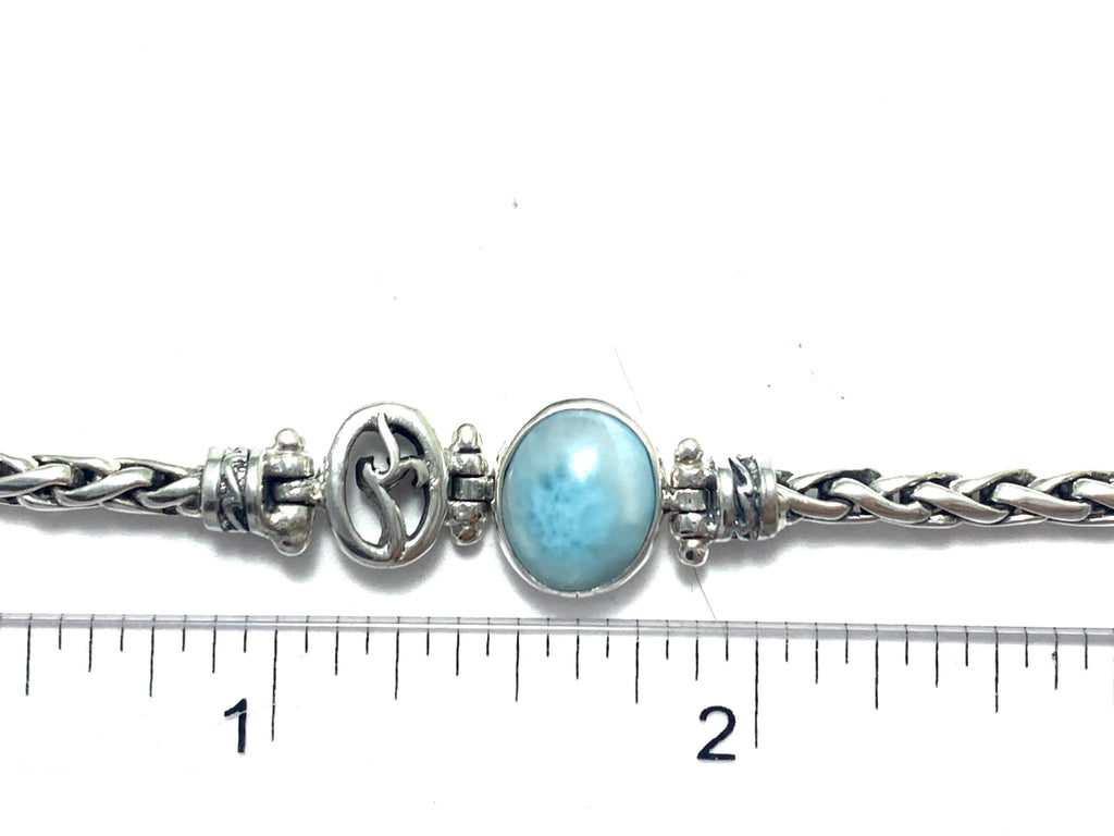 Larimar Dainty Adjustable Chain Bracelet - Ocean Soul